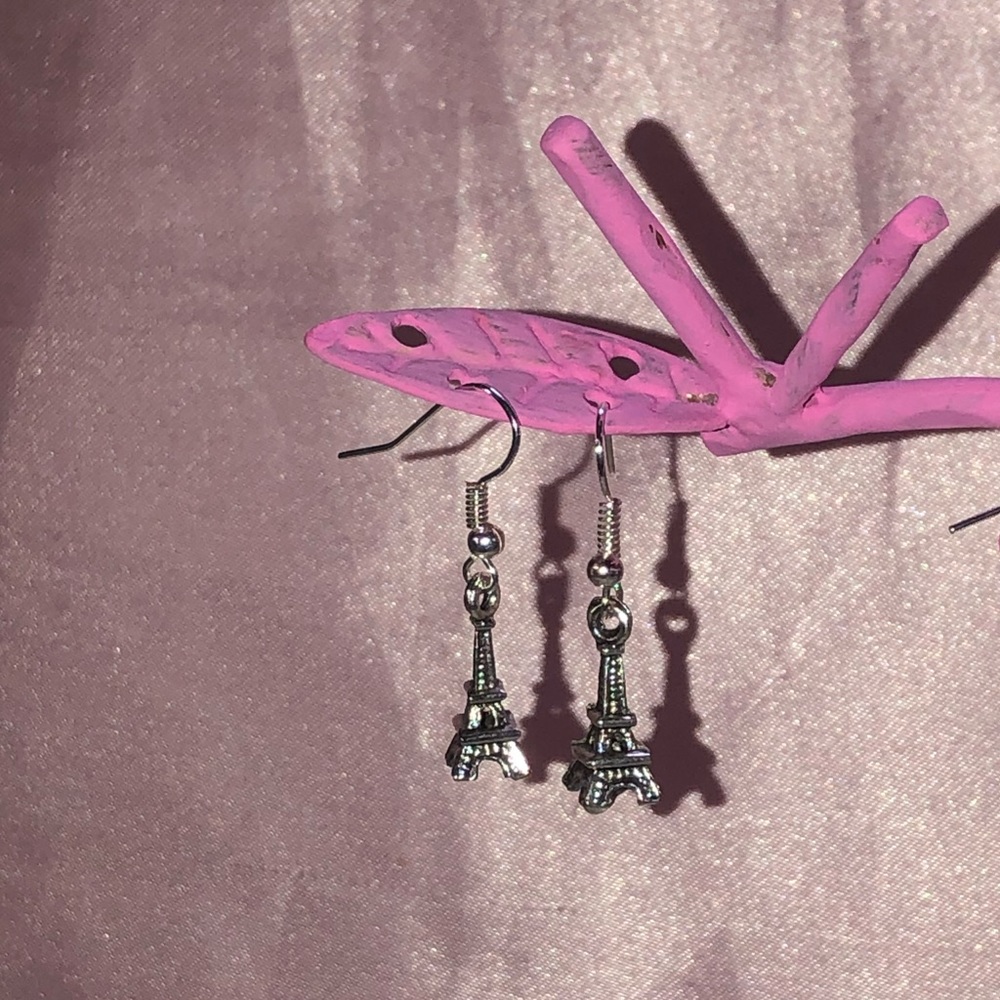 Eiffel Tower Charm Earrings
